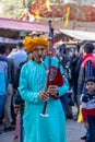 Artists performing at Surajkund craft fair Royalty Free Stock Photo