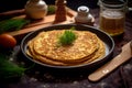 Farinata - Savory pancake made from chickpea flour, olive oil, and seasonings
