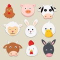 Farm animals cartoon Royalty Free Stock Photo