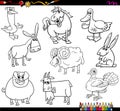 Farm animals coloring book Royalty Free Stock Photo