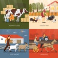 Farm Animals Design Concept