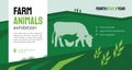 Farm animals exhibition identity template