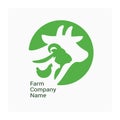 Farm animals icon. Vector illustration of farm animals.