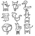 Farm animals Royalty Free Stock Photo