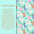 Farm animals seamless pattern. Collection of cartoon cute baby animals. Cow, sheep, goat, horse, donkey, pig. Royalty Free Stock Photo