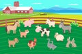 Farm animals set vector Royalty Free Stock Photo