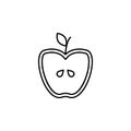 farm, apple, fruit icon. Element of farm product icon for mobile concept and web apps. Thin linefarm, apple, fruit icon can be