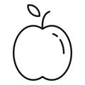 Farm apple icon, outline style