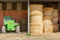 Farm bails of hay Royalty Free Stock Photo