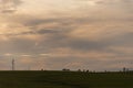 Farm and breeding area in the fields of the Pampa Biome in South America