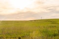 Farm and breeding area in the fields of the Pampa Biome in South America