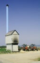 Farm building incinerator Royalty Free Stock Photo