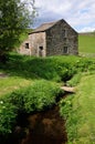 Farm building in peaceful Wharfedale Royalty Free Stock Photo