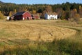 Farm buildings in countryside