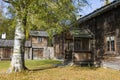 Farm buildings Delsbo homestead museum Royalty Free Stock Photo