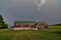 Farm buildings silo and Barn at Dorothy Carnes State natural area in WI