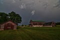 Farm buildings silo and Barn at Dorothy Carnes State natural area in WI