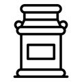 Farm canister icon, outline style Royalty Free Stock Photo