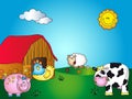 Farm cartoon Royalty Free Stock Photo