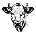 Farm Cow animal sketch hand drawn Vector illustration Cartoon image Royalty Free Stock Photo