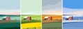 Farm at different times of the year. Royalty Free Stock Photo