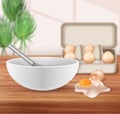 Farm Egg Realistic Background