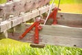 Farm Equipment With Antique Red Star
