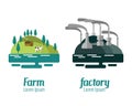 Farm and Factory landscape.