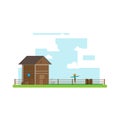 Farm field flat design