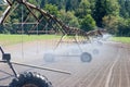 Farm field irrigation crawler Royalty Free Stock Photo