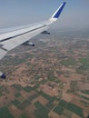 Farm and fields patterns from aeroplane