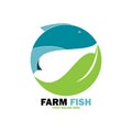 Farm and fish logo