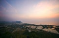 Farm fishing village on coastline at South of Thailand.