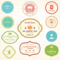 Farm, Food, Grocery, Bakery Products Vintage Labels