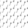 Farm fork pattern seamless vector