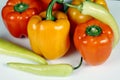 Farm fresh colorful peppers Royalty Free Stock Photo