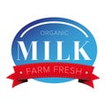 Farm fresh Milk label