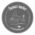 Farm Fresh Products Badge Set.. Item 3 Royalty Free Stock Photo