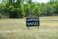 Farm Fresh Roadside Stall Signage Royalty Free Stock Photo