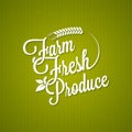 Farm fresh vintage lettering background