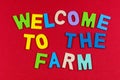 Farm friendly welcome famly farmhouse rural country agriculture life Royalty Free Stock Photo