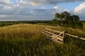 Farm gate lush pasture rural Nebraska