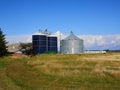 Farm grain silo Royalty Free Stock Photo