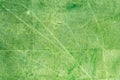Farm green field pattern with tractor tracks. top view aerial photo Royalty Free Stock Photo