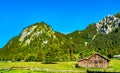 House in the Bavarian Alps near Neuschwanstein Castle in Germany Royalty Free Stock Photo