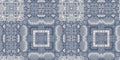 Farm house blue damask seamless border. Tonal french intricate cottage style trim. Simple rustic fabric textile for