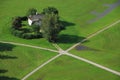 Farm house at crossroads