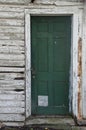 Farm house door with repair Royalty Free Stock Photo