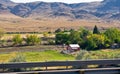 Farm house in Nevada desert Royalty Free Stock Photo