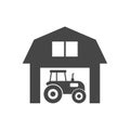 Farm House vector logo Royalty Free Stock Photo